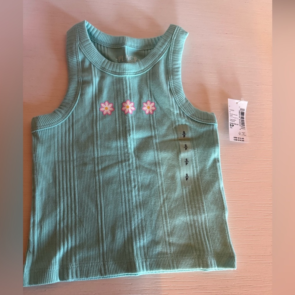 Girls Ribbed Graphic Tank Size Small (5/6) - Picture 2 of 3